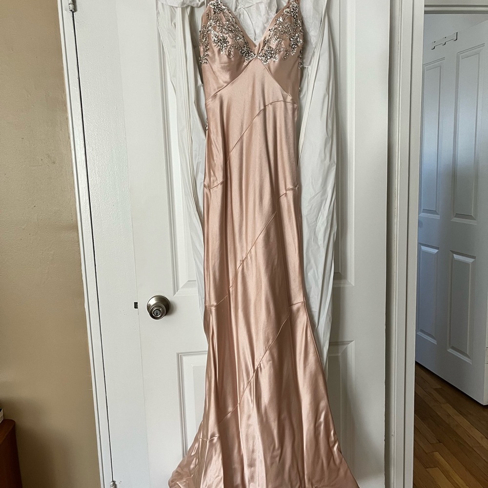 Elegant Pink Evening Gown